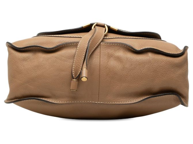 Chloé Marcie Satchel aus Leder in Braun, Medium Hellbraun - Ansicht 3