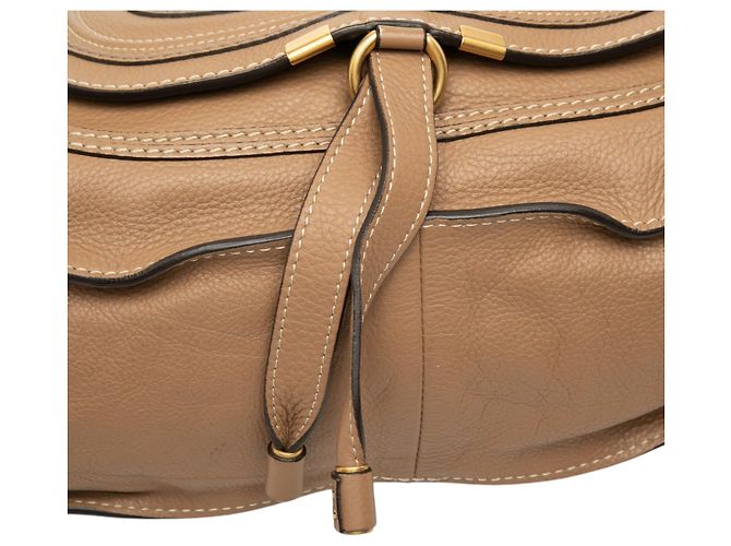 Chloé Marcie Satchel aus Leder in Braun, Medium Hellbraun - Ansicht 6