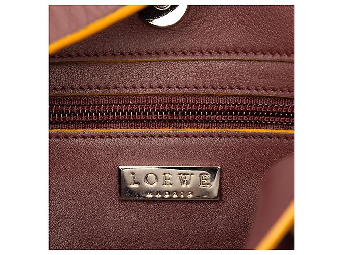 Borsa a tracolla LOEWE in pelle rossa Rosso Bordò - vista 5