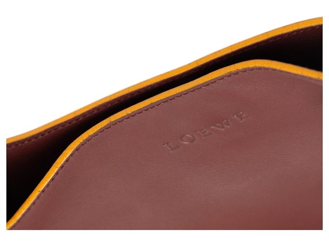 Borsa a tracolla LOEWE in pelle rossa Rosso Bordò - vista 6