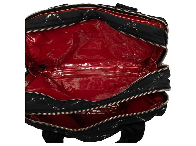 Borsa Chanel Black Old Travel Line Nylon Nero - vista 4