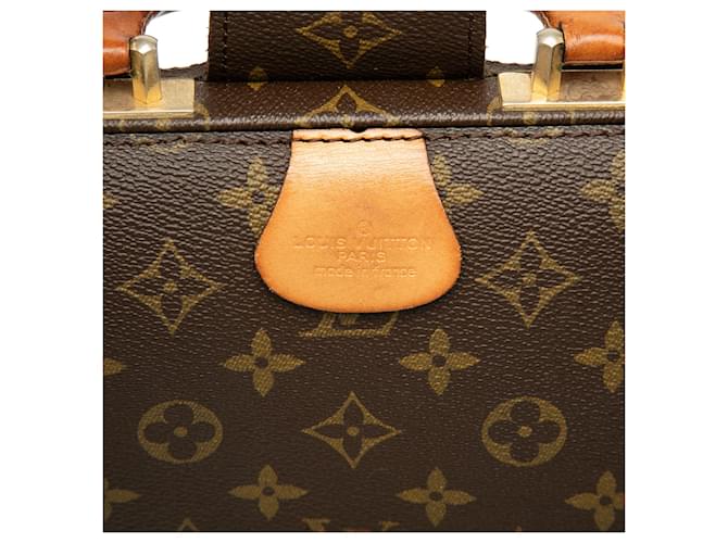Louis Vuitton Brown Monogram Serviette Fermoir Marrom - vista 5