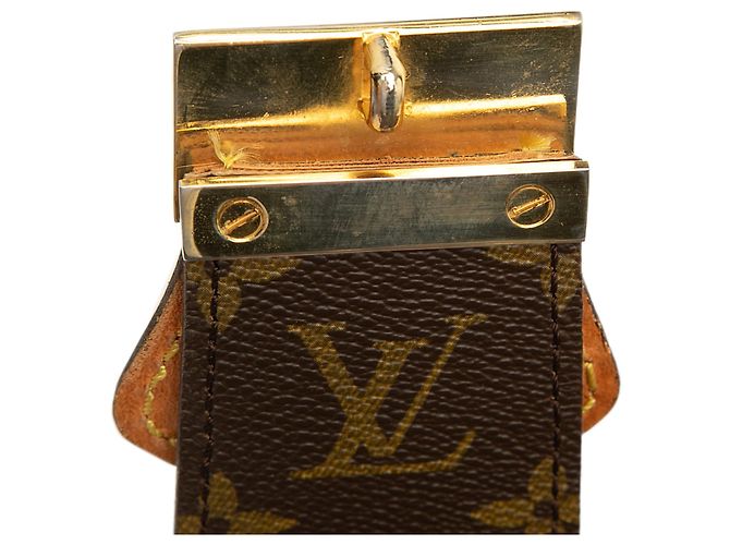 Louis Vuitton Brown Monogram Serviette Fermoir Marrom - vista 7