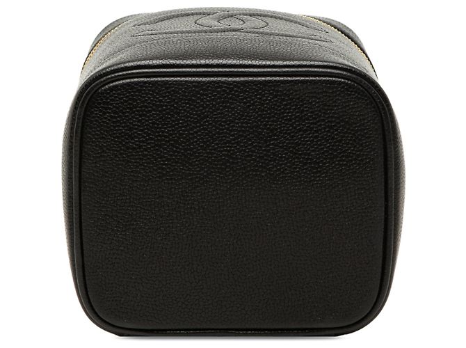Beauty case Chanel Black CC Caviar Vanity Case Nero - vista 3