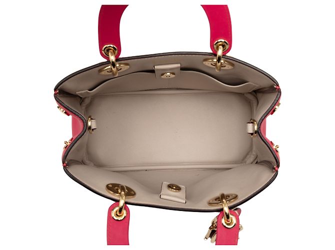 Borsa Diorissimo Mini in pelle rosa Dior - vista 4