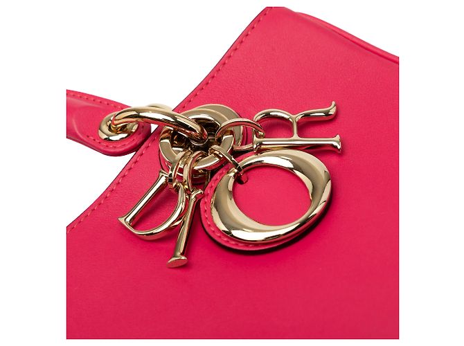 Borsa Diorissimo Mini in pelle rosa Dior - vista 6
