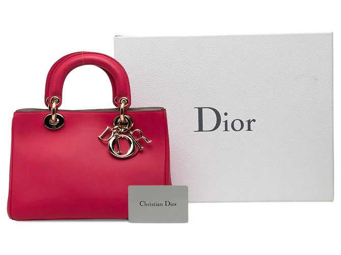 Borsa Diorissimo Mini in pelle rosa Dior - vista 8
