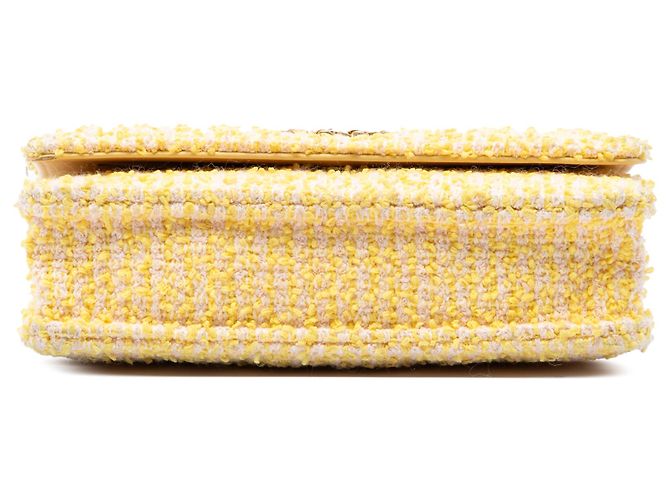 Chanel Yellow Tweed 19 Wallet On Chain Giallo - vista 3