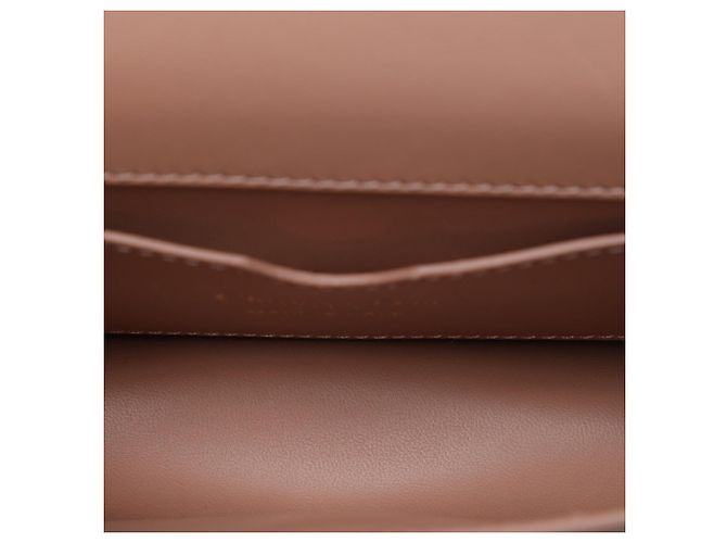 Dior 30 Montaigne Flap in pelle marrone Carne - vista 4