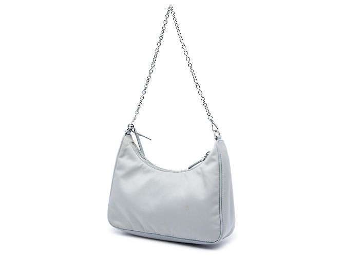 Borsa Prada Re Edition 2005 in Re Nylon Grigio Marrone - vista 2