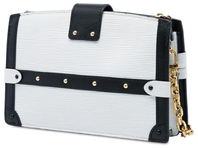 Clutch Trunk Louis Vuitton in pelle Epi bianca - vista 2