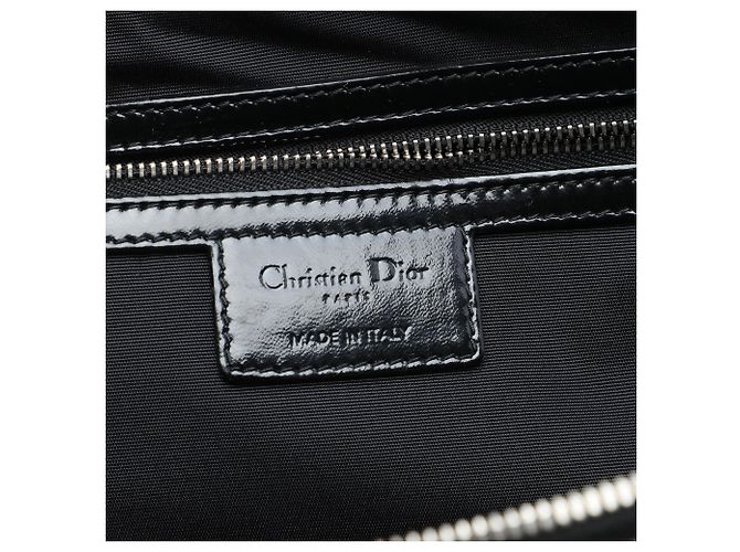 Borsa Shopping Lady Dior Soft Zipped Large in Vernice Cannage Nero Dior - vista 5