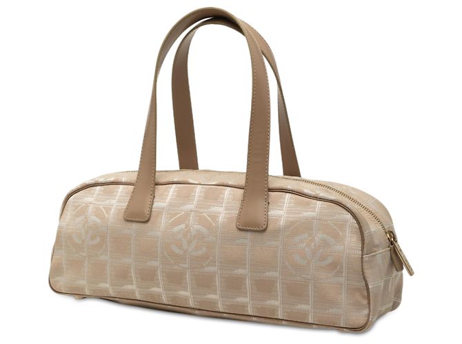 Borsa Chanel Beige New Travel Line in nylon - vista 2
