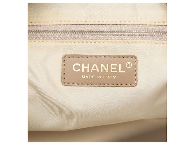 Borsa Chanel Beige New Travel Line in nylon - vista 5
