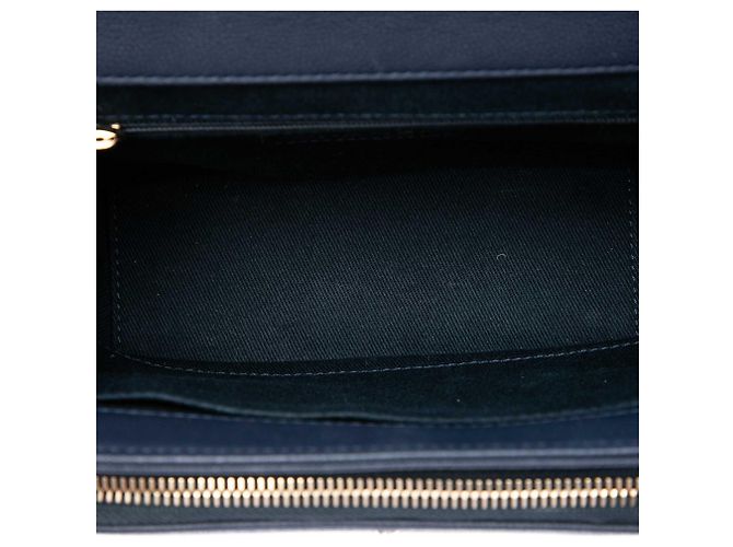 Chanel Blue Mini Quilted Caviar Business Affinity Top Handle Flap Blu navy - vista 4