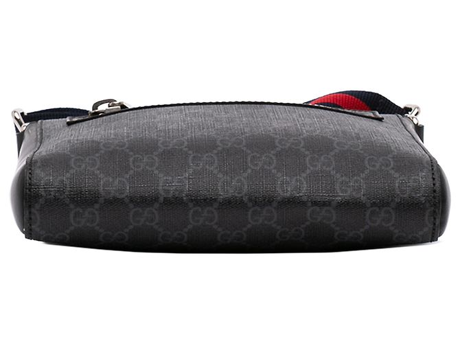 Borsa a Tracolla Gucci Small GG Supreme Web Nera Nero - vista 3