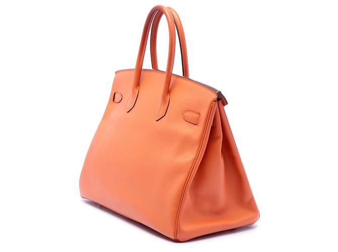Hermès Orange Epsom Birkin Retourne 35 Arancione - vista 2
