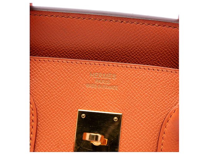 Hermès Orange Epsom Birkin Retourne 35 Arancione - vista 5