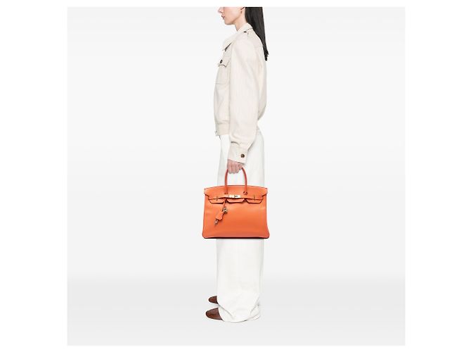 Hermès Orange Epsom Birkin Retourne 35 Arancione - vista 6