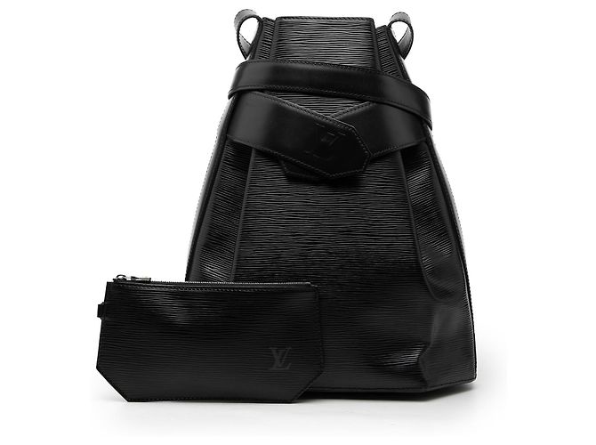 Louis Vuitton Black Epi Sac D Epaule GM Nero - vista 7