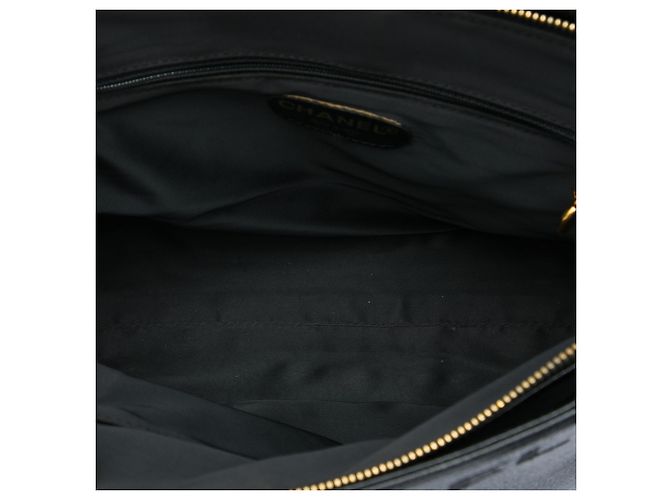 Chanel Black Caviar LAX Tote mit besticktem Logo Schwarz - Ansicht 4