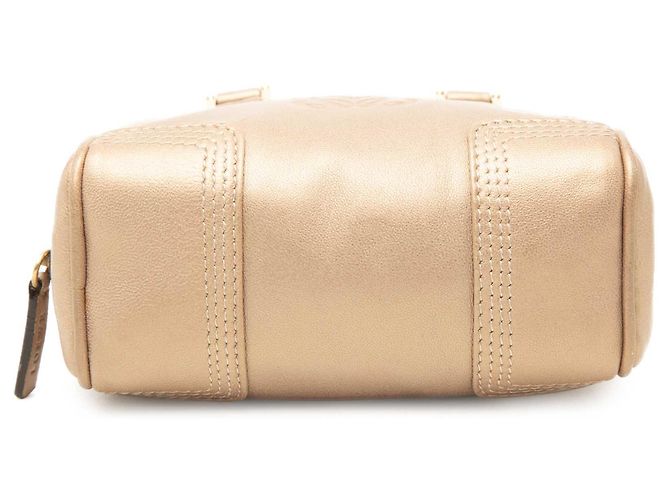 Borsa Amazona LOEWE in pelle metallizzata micro oro D'oro - vista 3