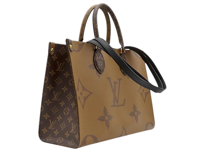 Louis Vuitton Brown Monogram Reverse Giant OnTheGo MM Marrone - vista 2