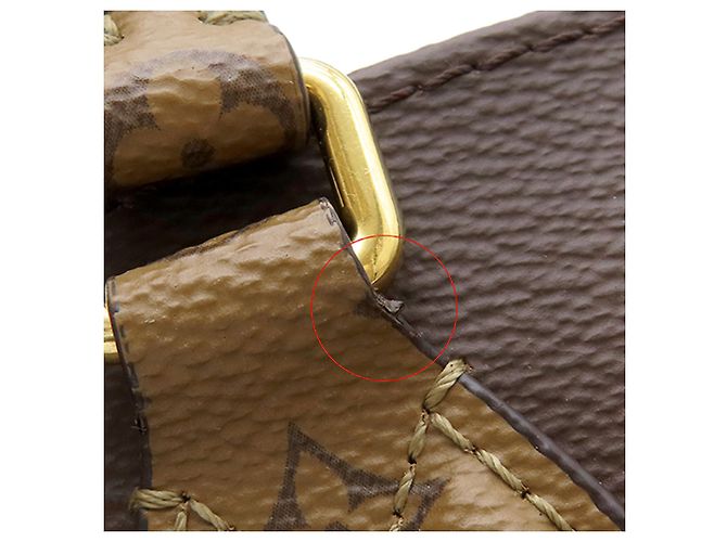 Louis Vuitton Brown Monogram Reverse Giant OnTheGo MM Marrone - vista 8