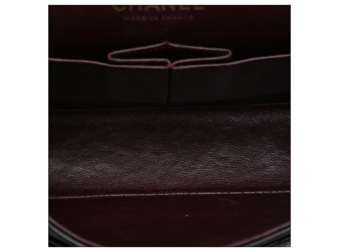 Chanel Black Medium Classic Lambskin Double Flap Negro - vista 4