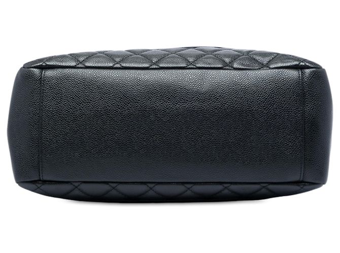 Borsa Chanel Black Caviar Grand Shopping Tote Nero - vista 3