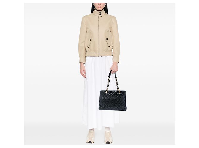 Borsa Chanel Black Caviar Grand Shopping Tote Nero - vista 5