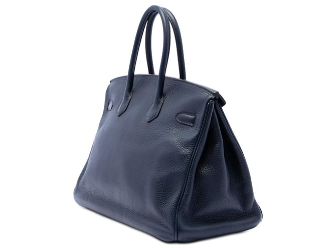 Hermès Blue Togo Birkin Retourne 35 Blu navy - vista 2