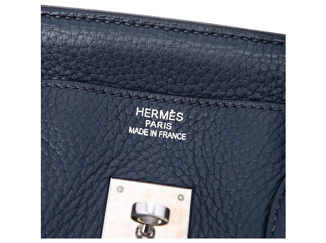 Hermès Blue Togo Birkin Retourne 35 Blu navy - vista 5
