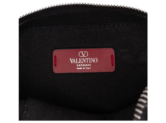 Valentino Borsa crossbody VLTN piccola in pelle nera Nero - vista 5