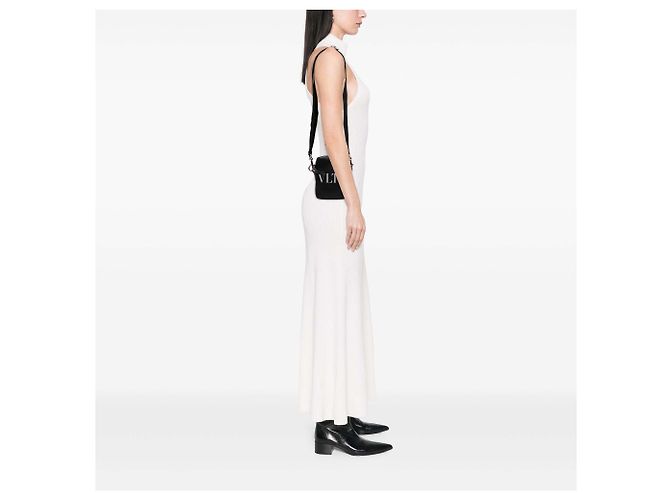 Valentino Borsa crossbody VLTN piccola in pelle nera Nero - vista 6