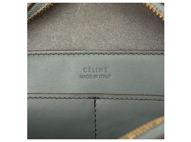 Céline Celine Borsa Soft Cube Small in pelle grigia Marrone - vista 5