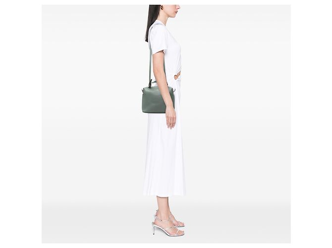 Céline Celine Borsa Soft Cube Small in pelle grigia Marrone - vista 6