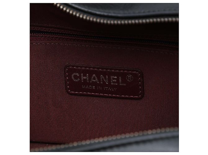 Borsa Chanel Coco Boy Camera Small in pelle di agnello matelassé nera Nero - vista 5