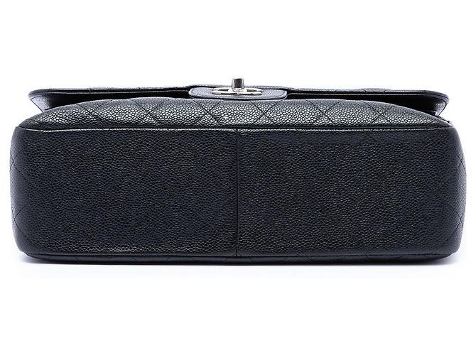 Chanel Black Jumbo Classic Caviar Double Flap Schwarz - Ansicht 3