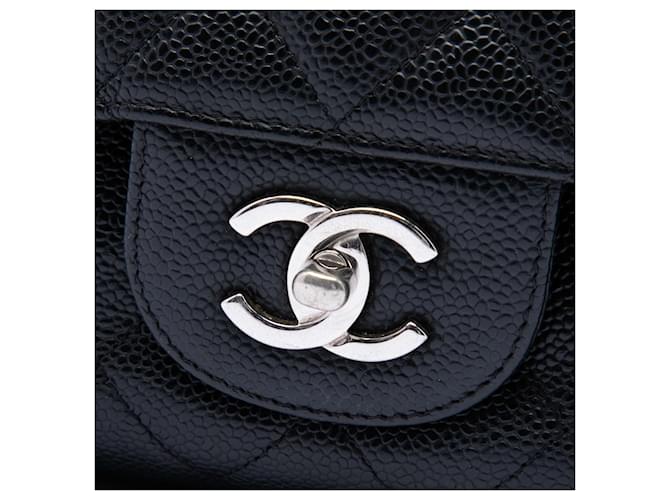 Chanel Black Jumbo Classic Caviar Double Flap Schwarz - Ansicht 5