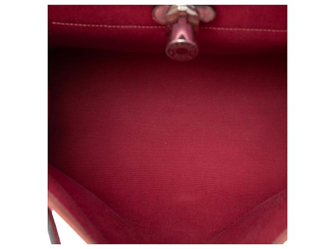 Hermès Pink Toile Verso Herbag Zip 31 Rosa - vista 4