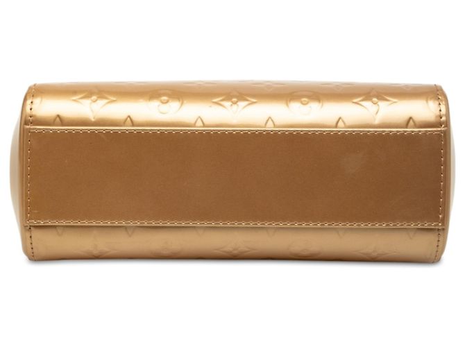 Louis Vuitton Gold Monogram Vernis Brea PM D'oro - vista 3
