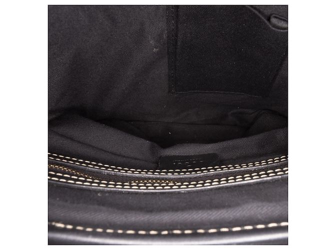 Borsa a tracolla con patta Gucci Black Small GG Canvas Britt Tassel Nero - vista 4