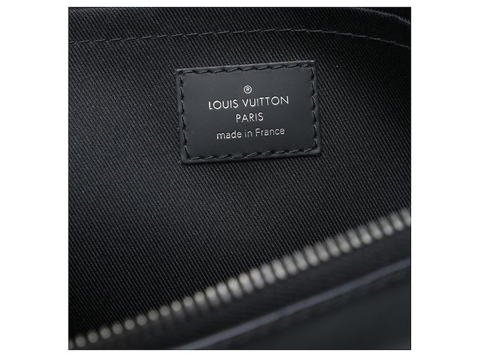 Louis Vuitton Black Monogram Eclipse Discovery Pochette GM Nero - vista 5