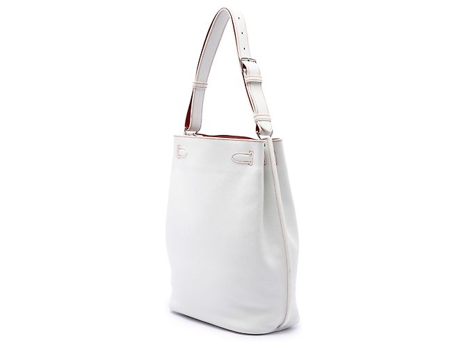 Hermès White Clemence So Kelly 26 Bianco - vista 2