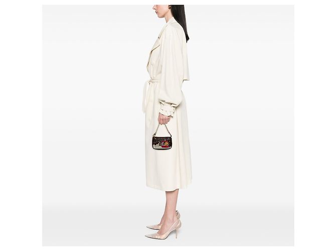 Louis Vuitton Brown Monogram Christmas Animation Mini Courchevel Pochette Accessories Marrone - vista 6