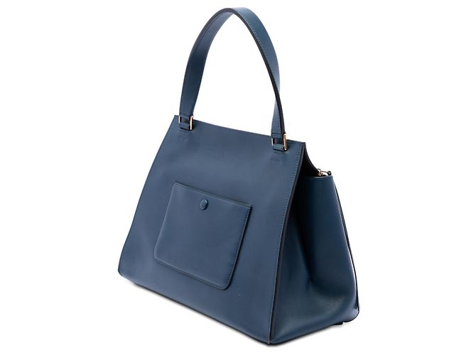 Céline Bolso Celine Blue Medium Leather Edge Azul Azul marino - vista 2