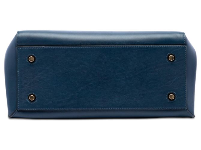 Céline Bolso Celine Blue Medium Leather Edge Azul Azul marino - vista 3