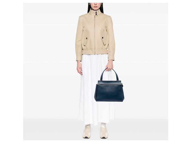Céline Bolso Celine Blue Medium Leather Edge Azul Azul marino - vista 6