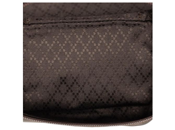 Bamboo Borsa Vanity Gucci in nylon marrone con bambù Marrone scuro - vista 4